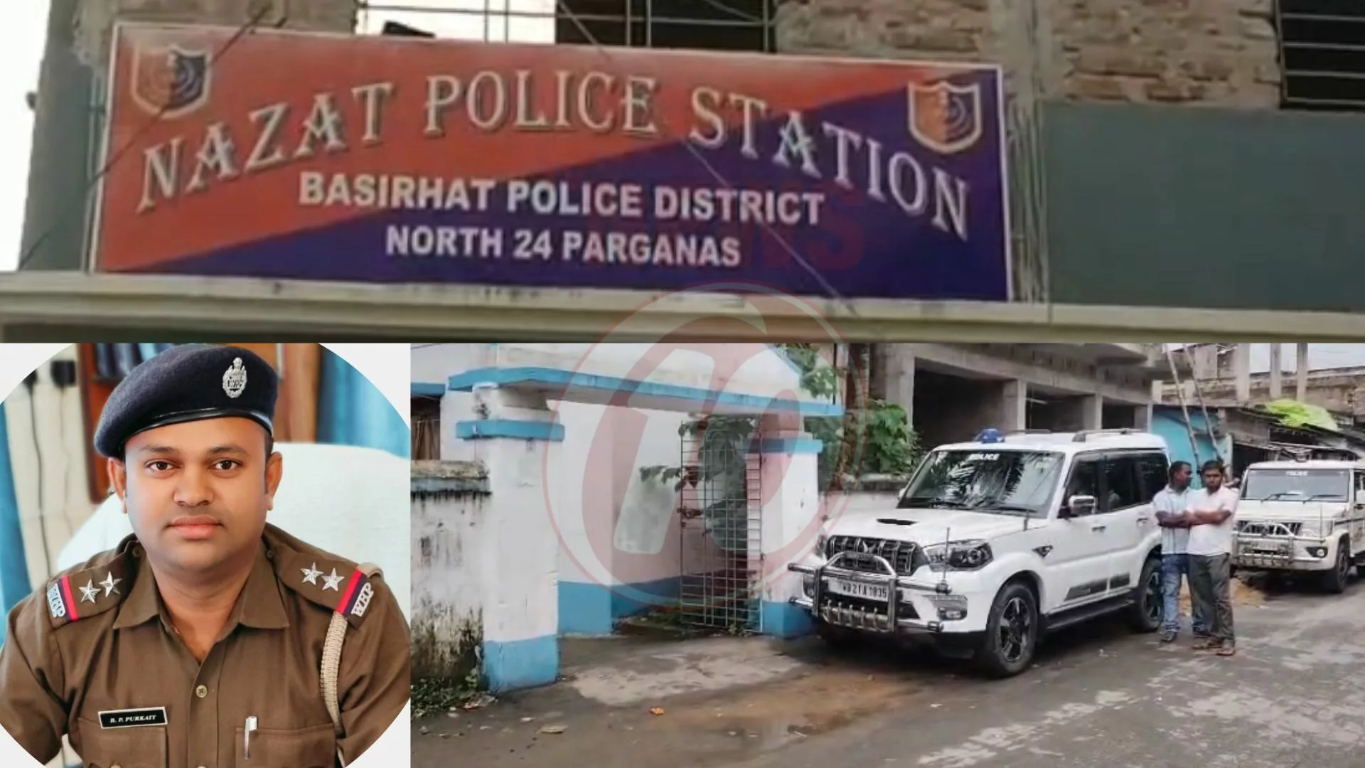 ন্যাজাট থানার ওসির পায়ে গুলি, আহত ওসি 