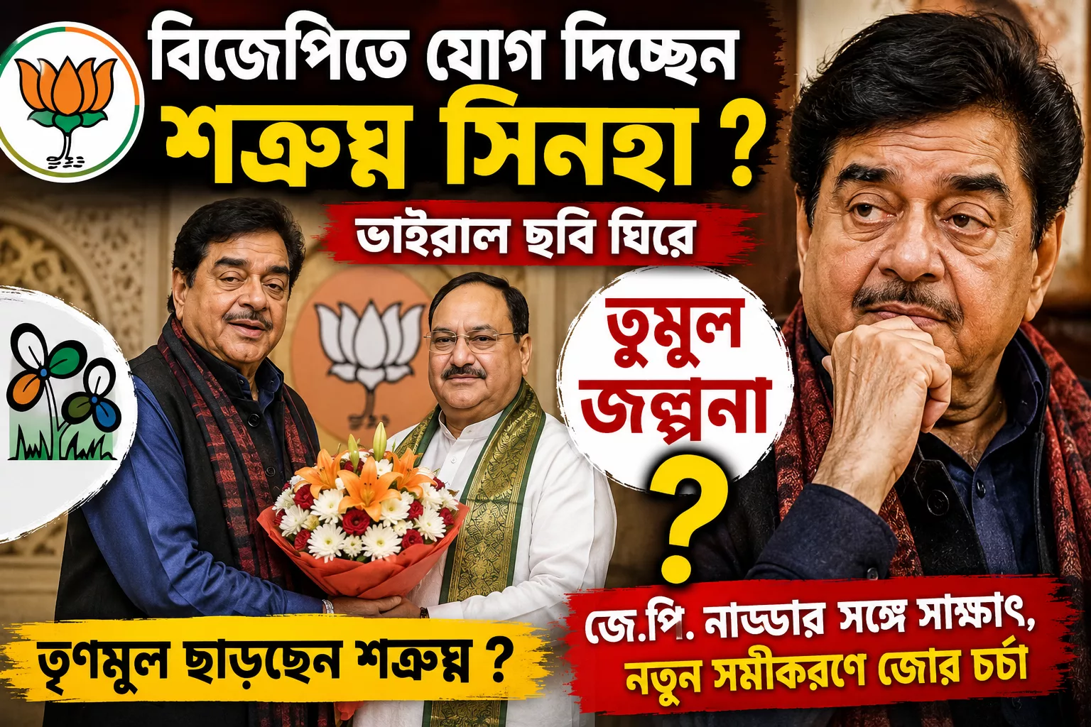 বিজেপিতে যোগ দিচ্ছেন শত্রুঘ্ন সিনহা ? ভাইরাল ছবি ঘিরে তুমুল জল্পনা