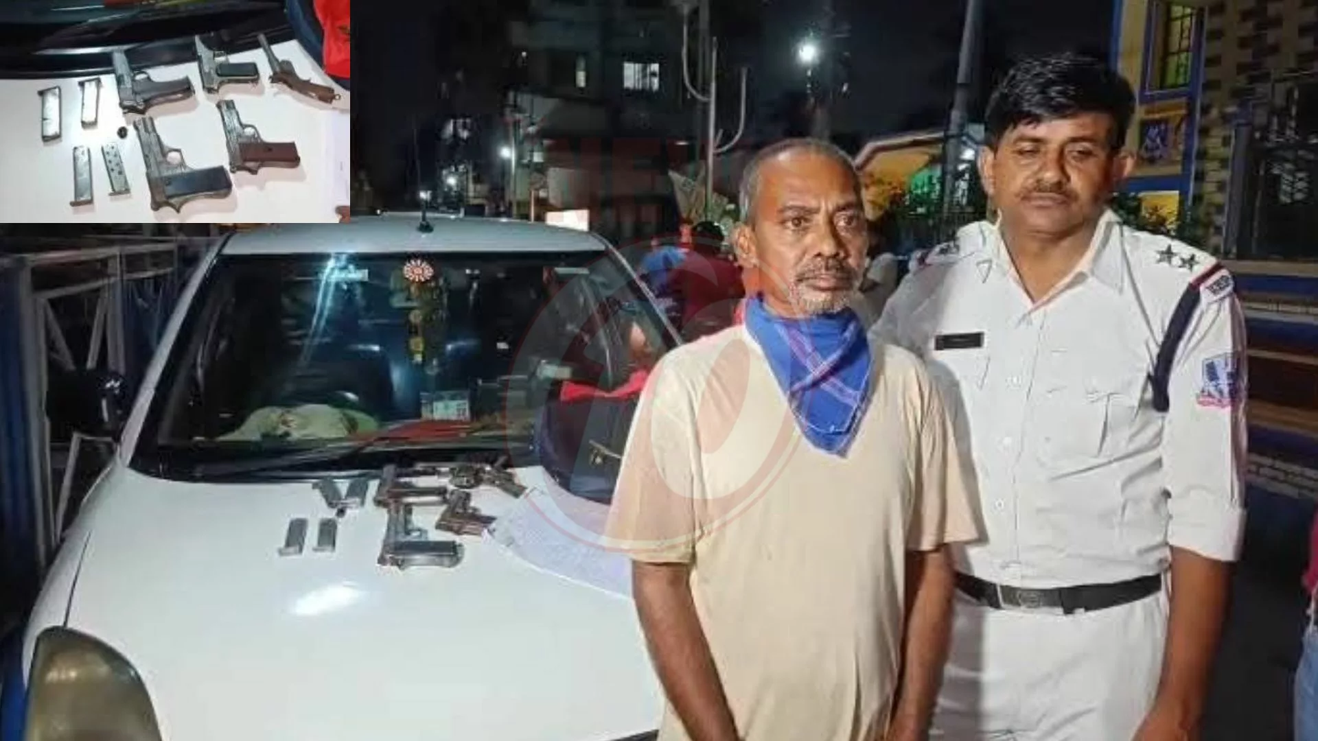 ট্যাক্সি থেকে উদ্ধার আগ্নেয়াস্ত্র-গুলি, গ্রেফতার চালক !