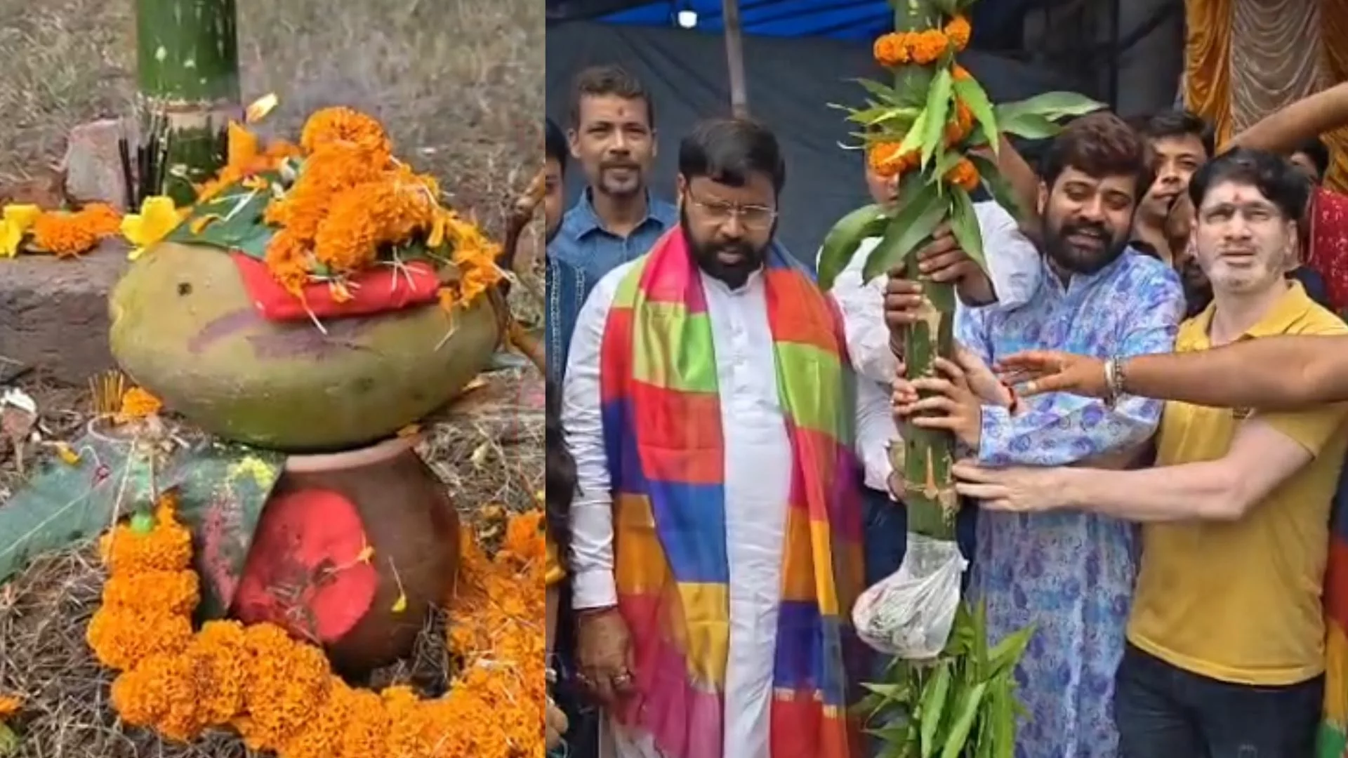 বেলুড় মঠের আদলে চণ্ডীদাসে দুর্গাপুজো, উল্টোরথের দিনে খুঁটিপূজো