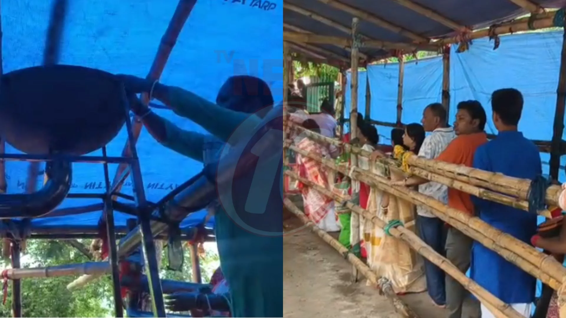 শ্রাবণের প্রথম সোমবারে রাঢ়েশ্বর শিব মন্দিরে ভক্তের ঢল