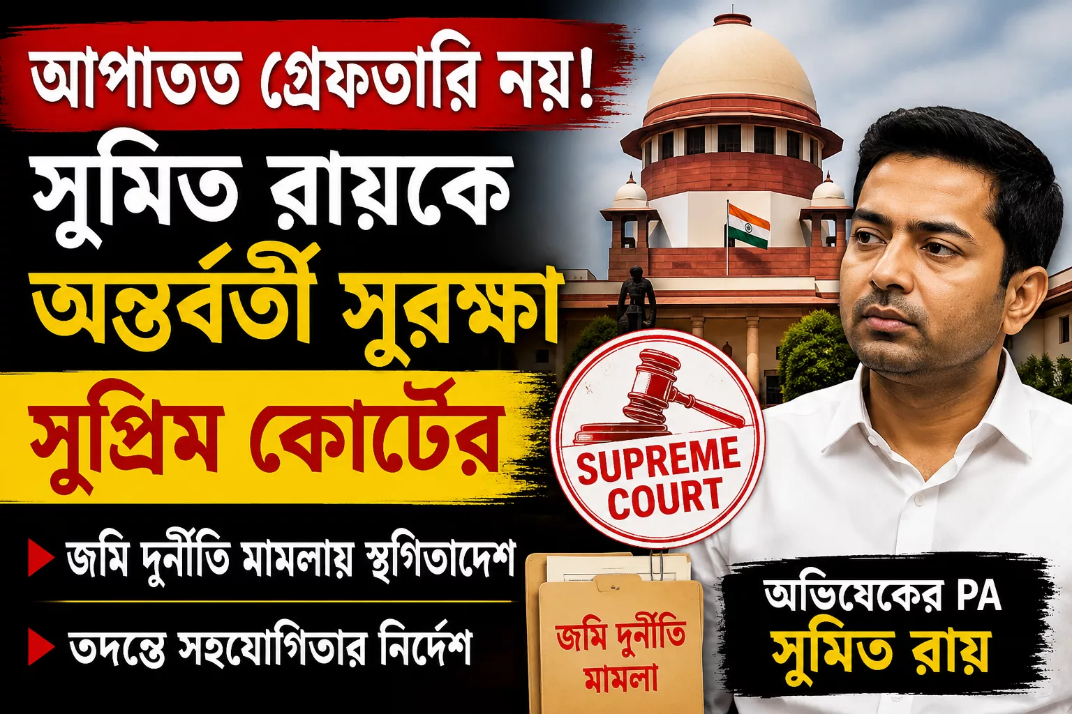 সুপ্রিমে স্বস্তি অভিষেকের PA সুমিত রায়ের